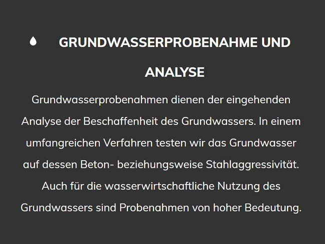 Grundwasserprobenahmen 