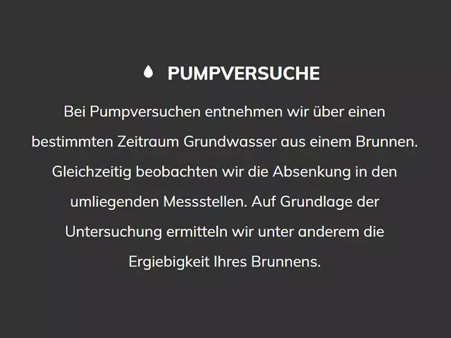 Pumpversuche im Raum  Bad Dürrenberg